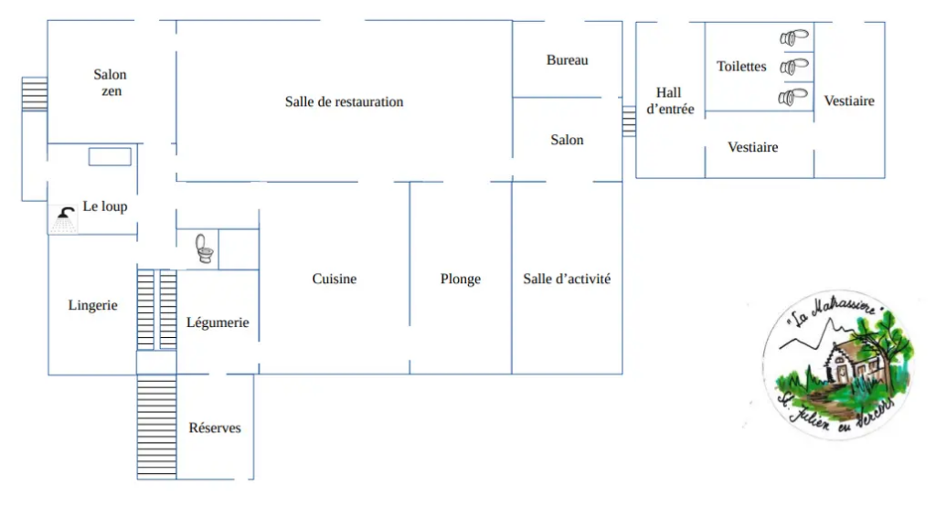 plan de la Matrassière rez