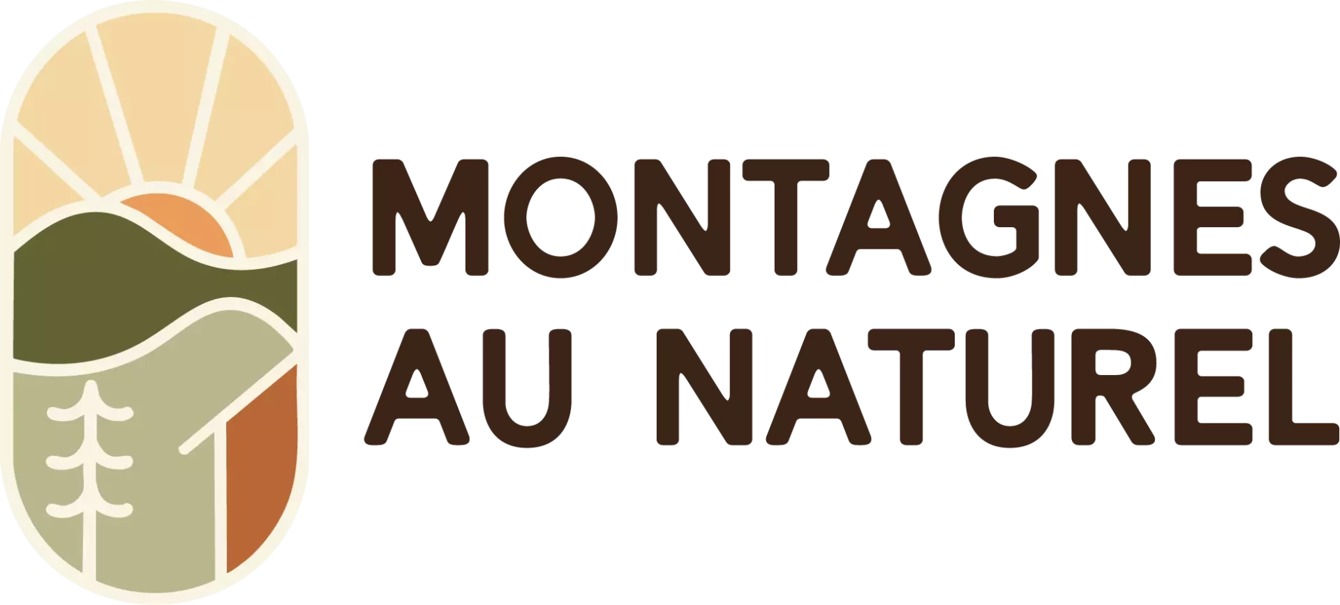 Logo couleur écriture marron transp